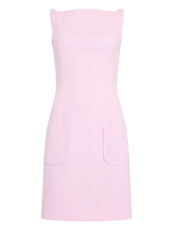 Patou Pocket Strap Mini Dress in Pink