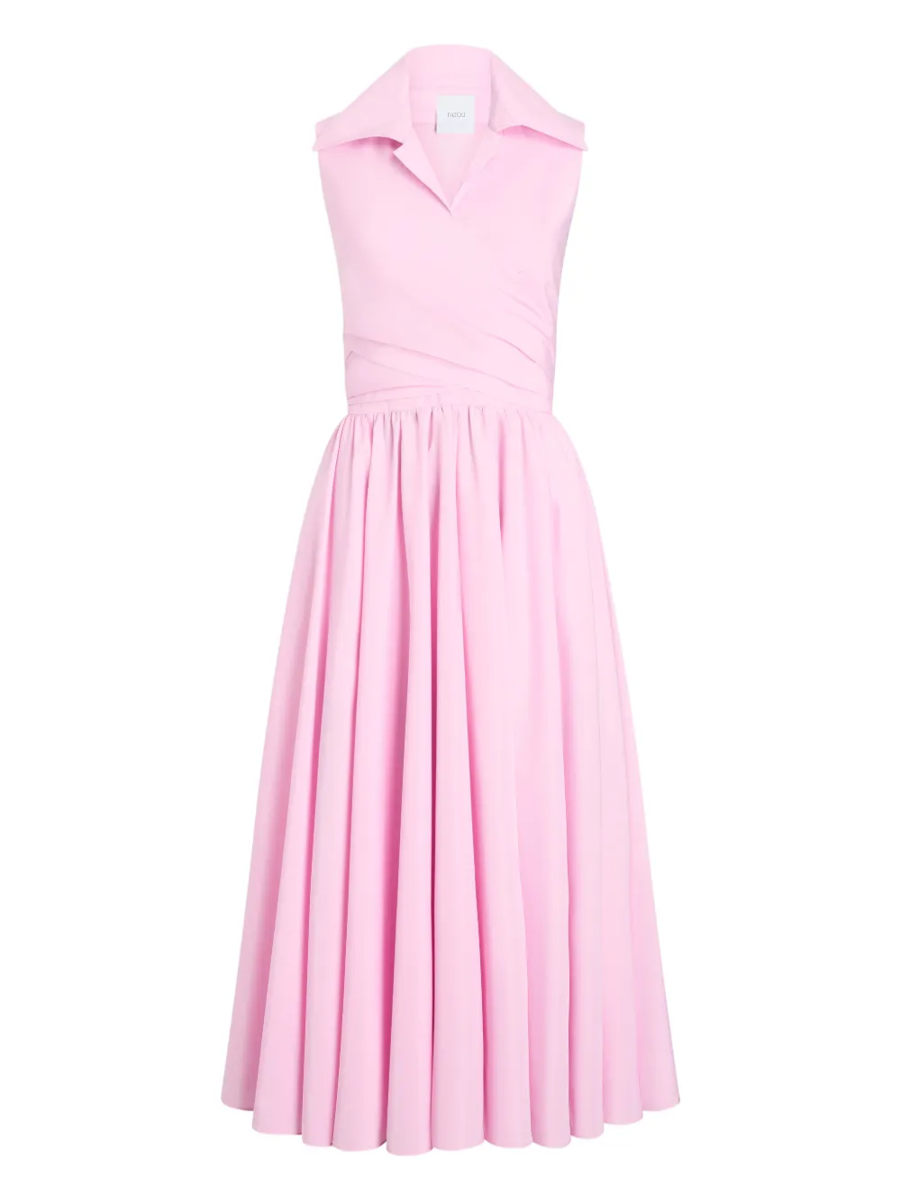 Patou Abito midi drappeggiato - Rosa