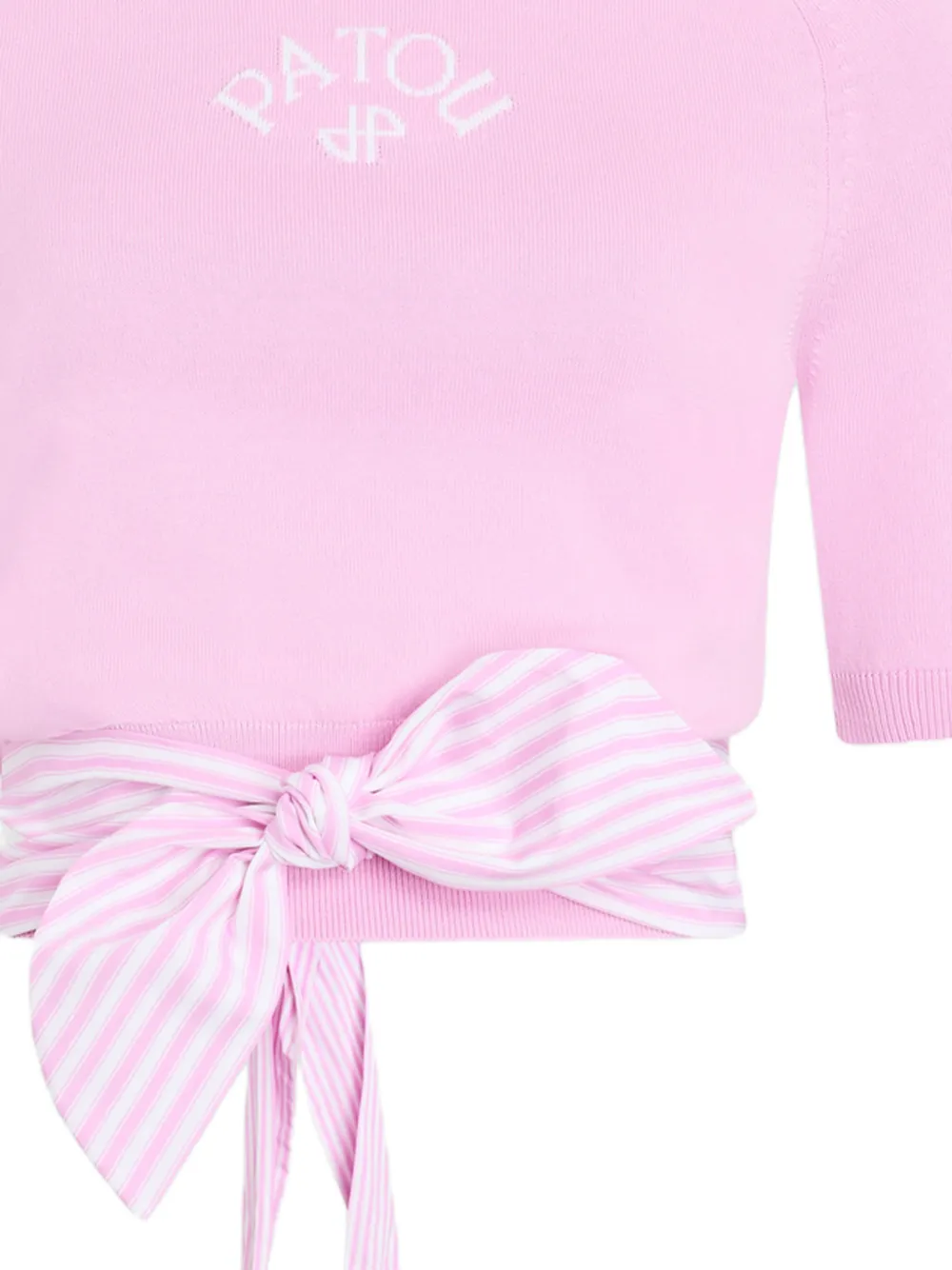 Patou T-shirt met strikdetail Roze