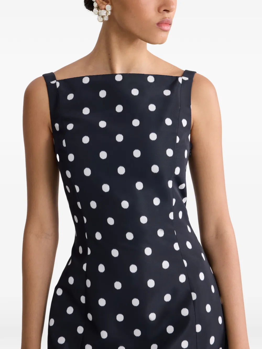 Patou Mini-jurk met stippen Blauw