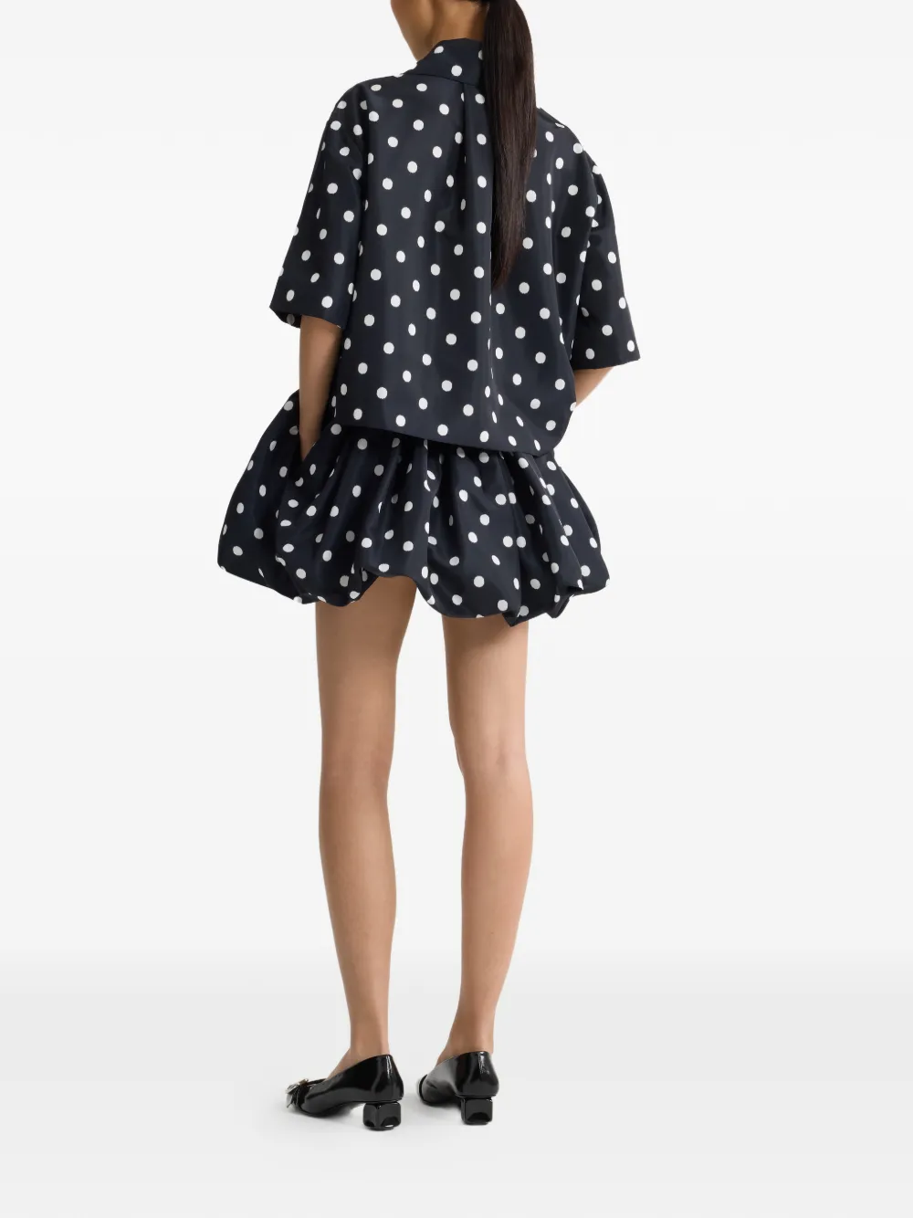 Patou Blouse met stippen Zwart