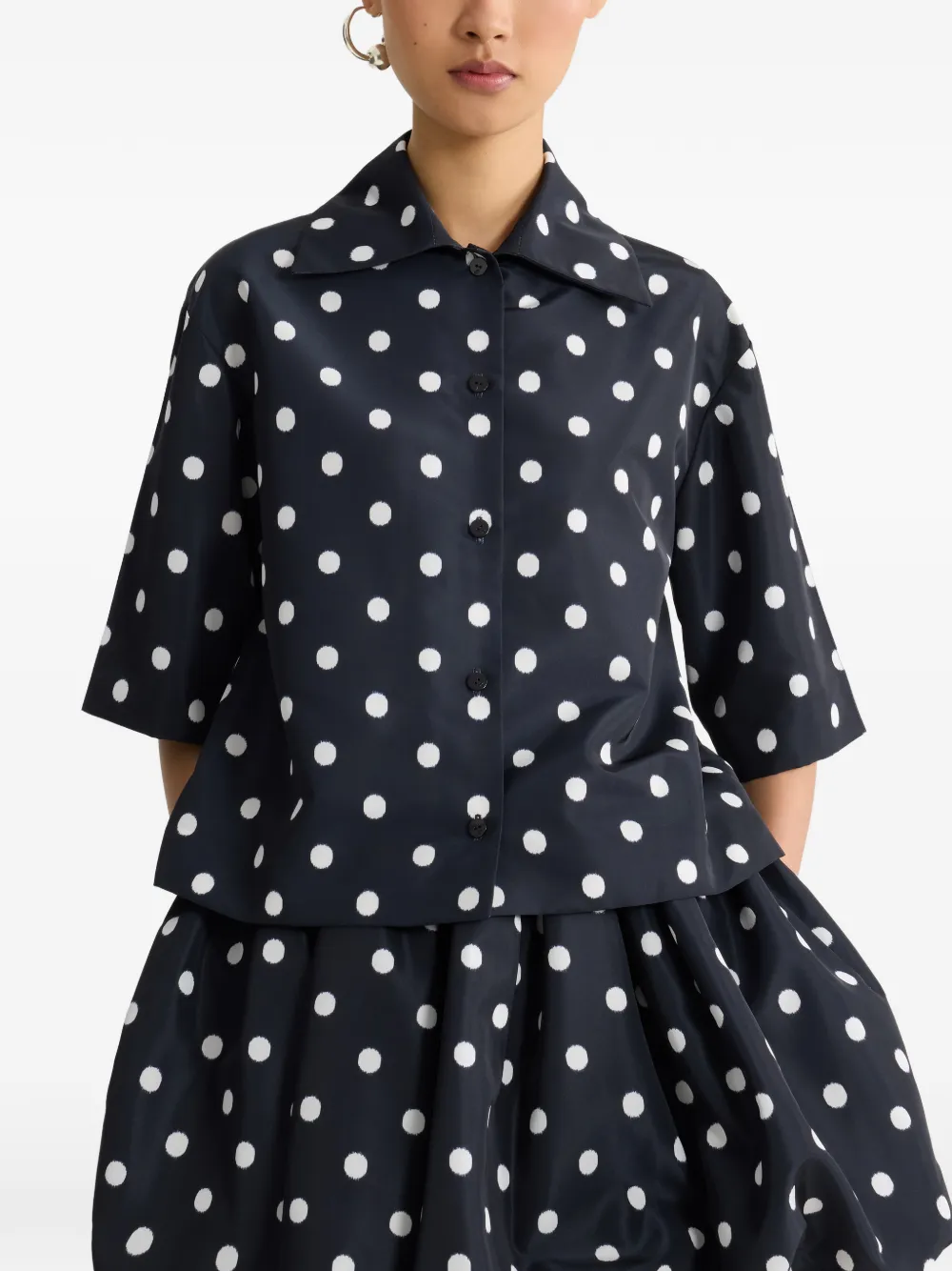 Patou Blouse met stippen Zwart