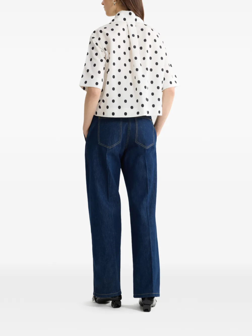 Patou Blouse met stippen Wit