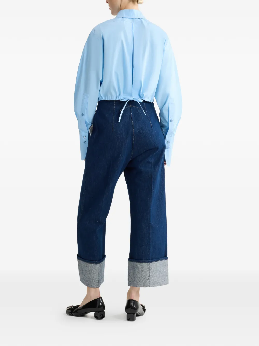 Patou Cropped Shirt - Blue 
