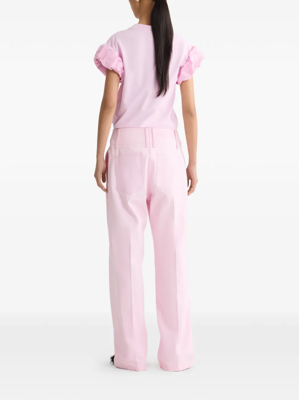  Patou Faille-sleeves T-shirt - Pink 