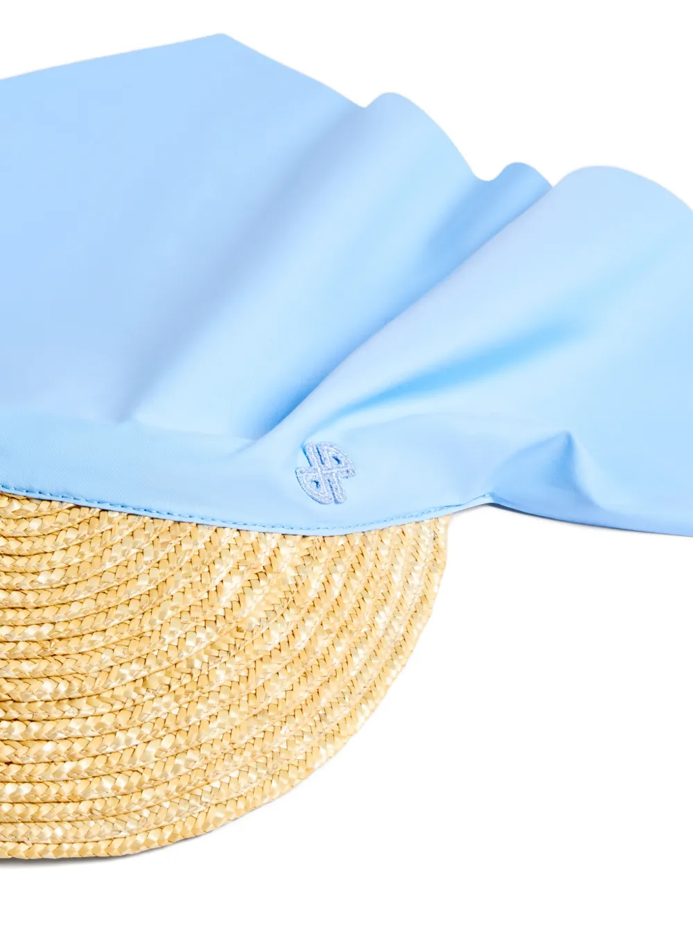 Patou panelled scarf cap - Blauw