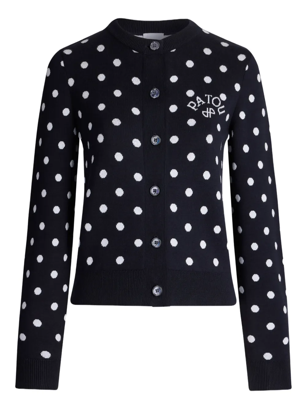 Patou Cardigan a pois - Nero