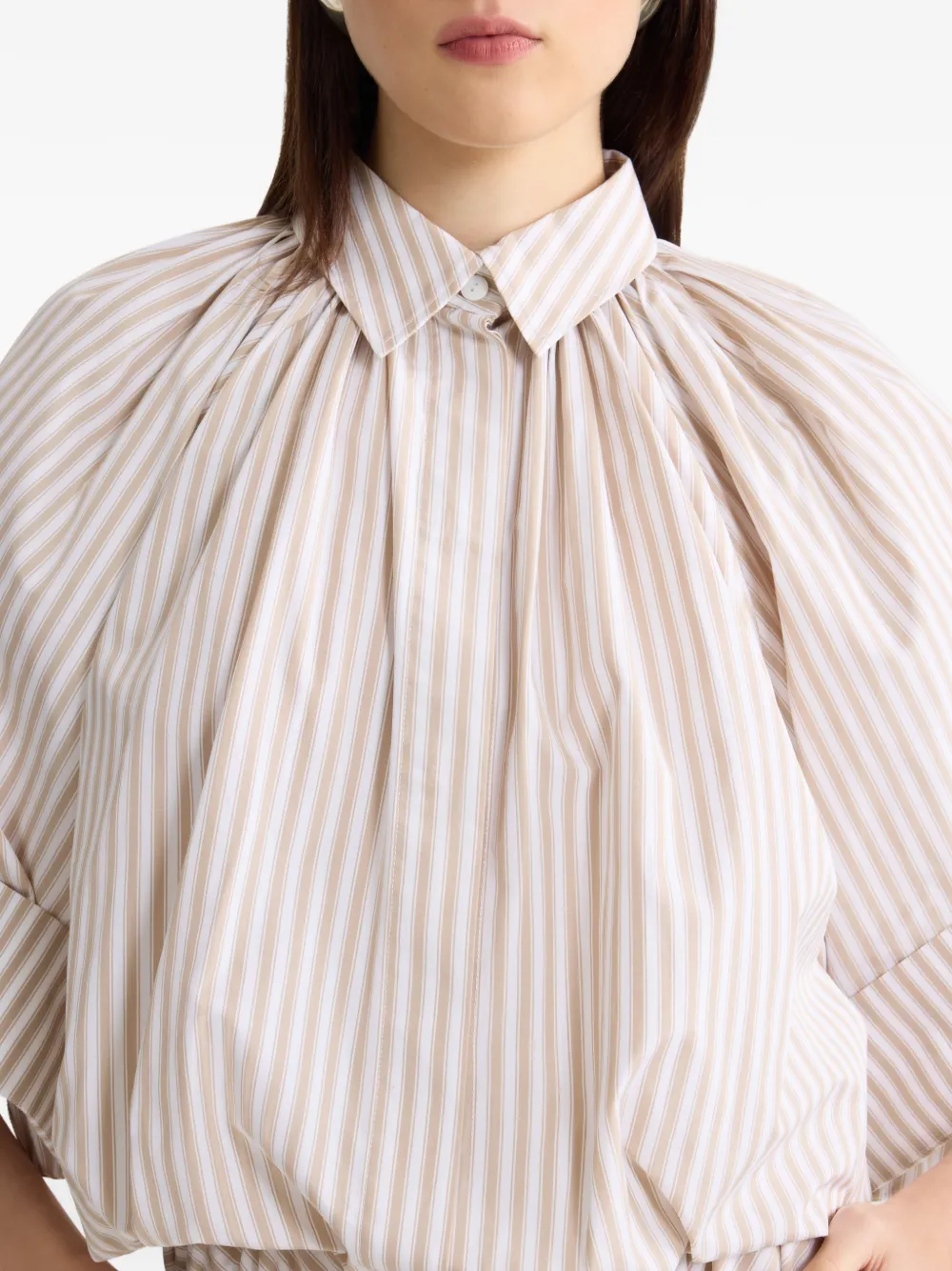 Patou Gestreept blouse Beige