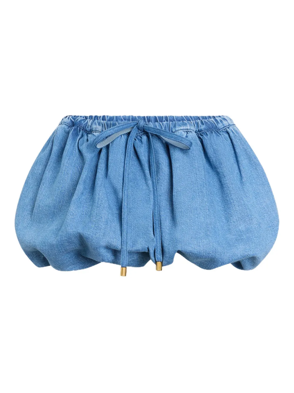 Patou Minigonna svasata con coulisse - Blu