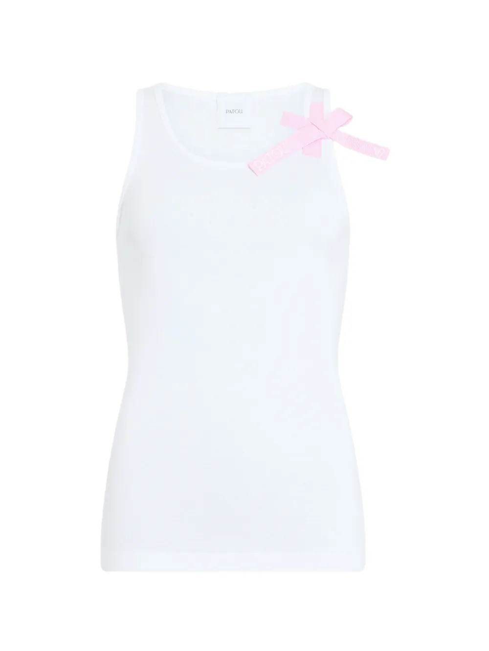 Patou Canotta con logo - Bianco