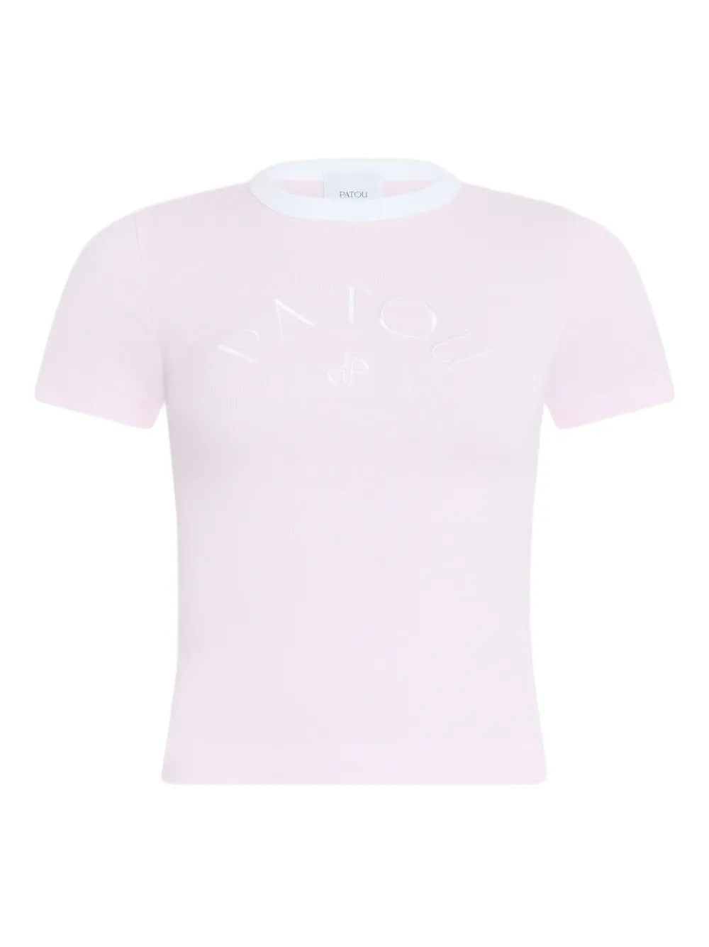 Patou T-shirt con logo ricamato - Rosa