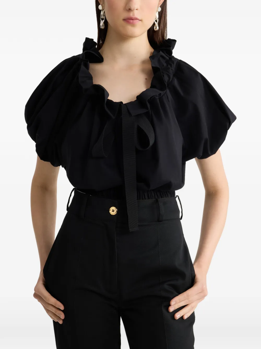 Patou Cropped top Zwart