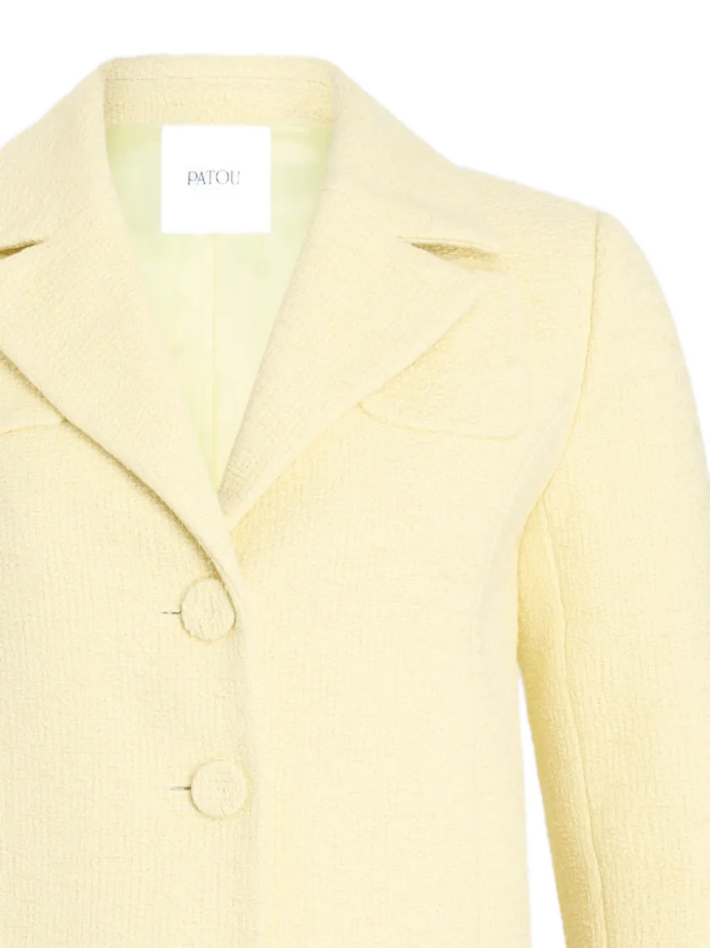  Patou Tailored Short Jacket - Yellow 
