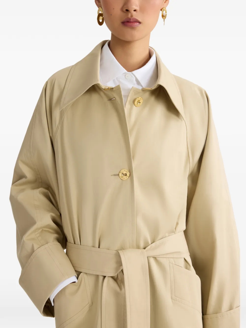 Patou Light trenchcoat met ceintuur Beige