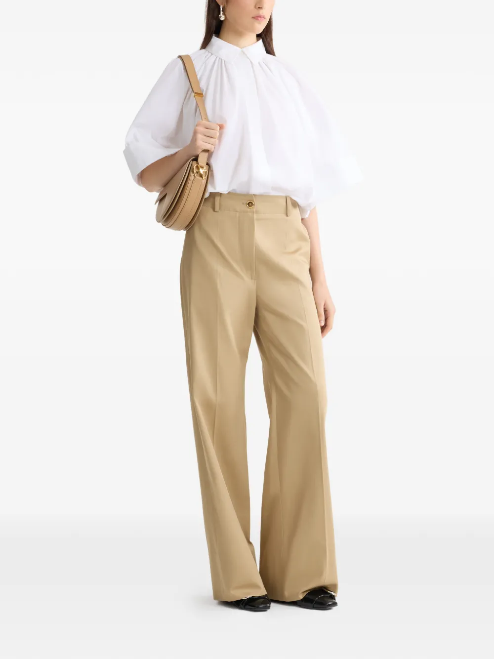 Patou Cropped blouse Wit