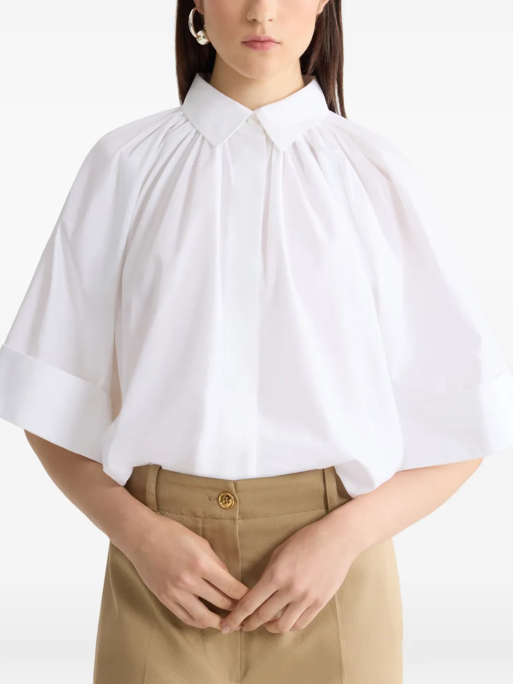 Patou Cropped blouse Wit