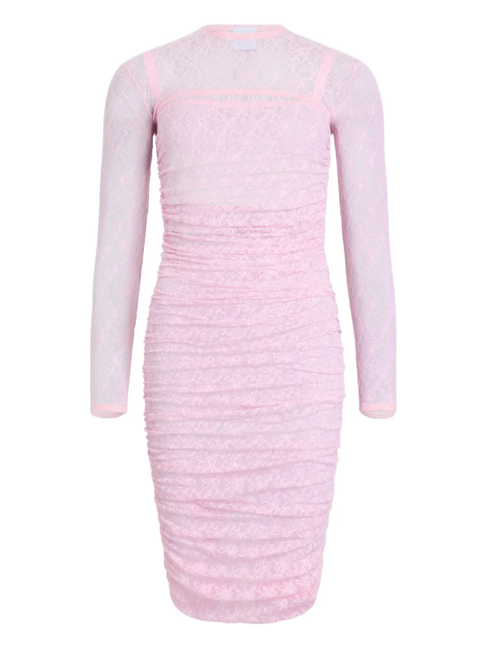 Patou Abito midi con ruches - Rosa