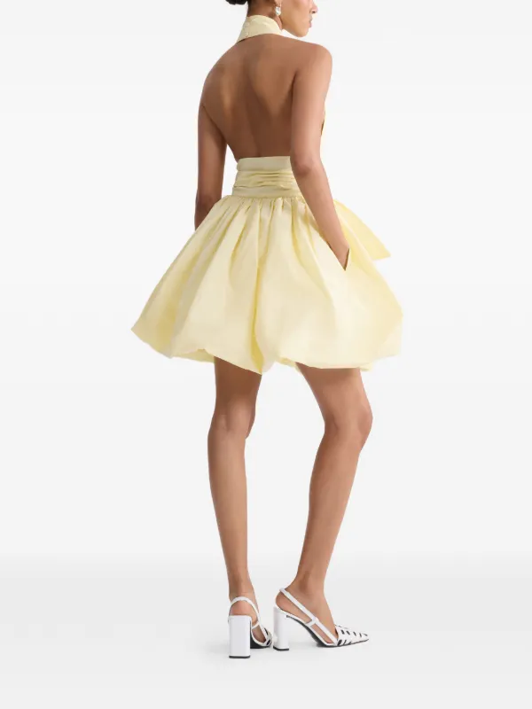 knot mini dress Shona Joy - Otis Twist Knot Mini Dress - Ivory