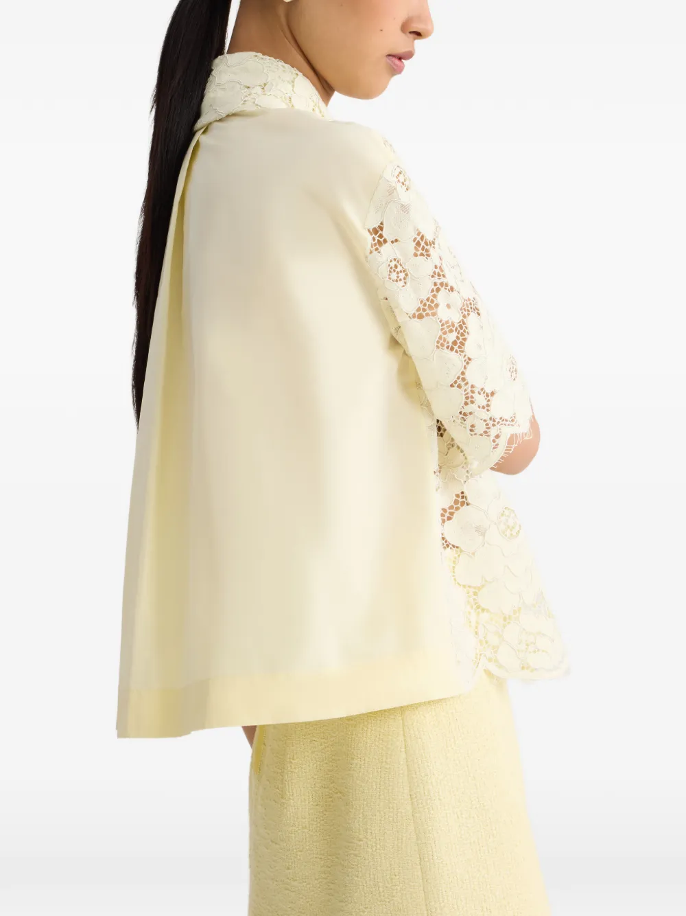 Patou Kanten blouse Geel