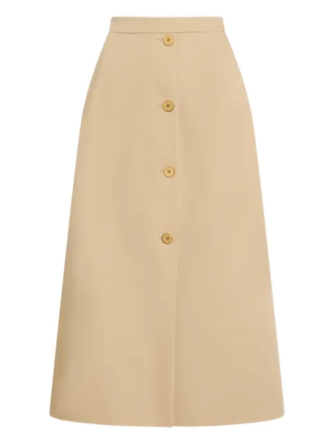 Patou — button-fastening midi skirt