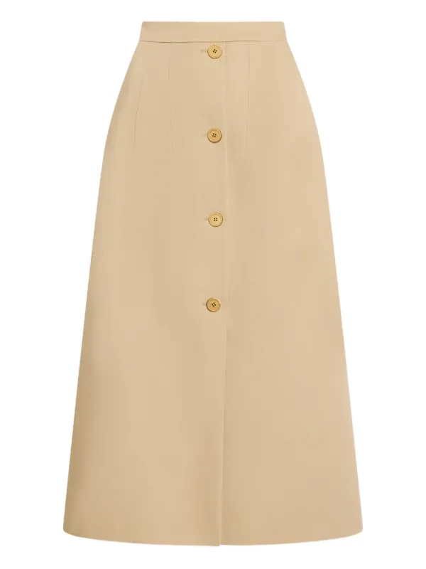 Patou ボタン スカート | ニュートラル | FARFETCH JP