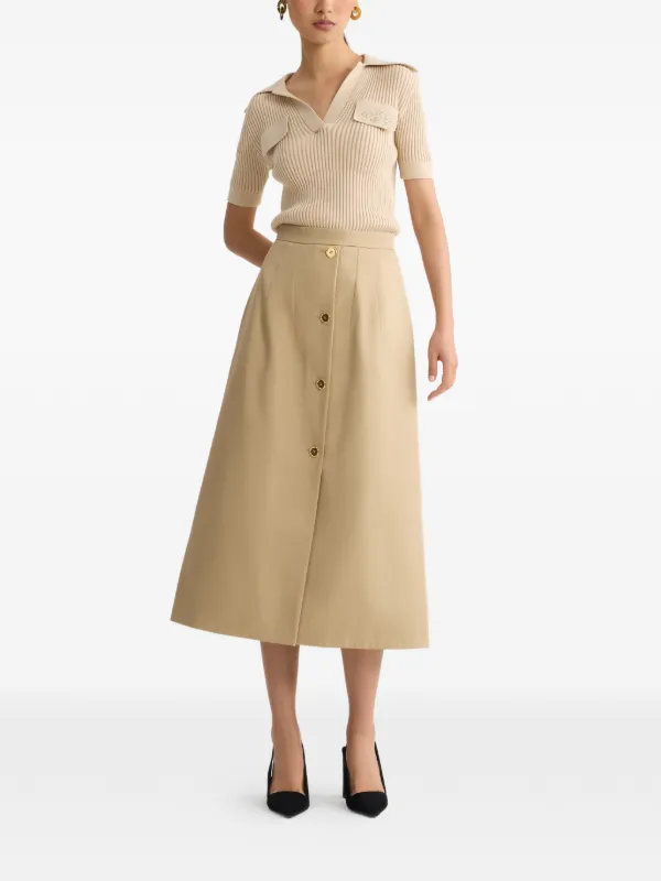 Patou ボタン スカート | ニュートラル | FARFETCH JP