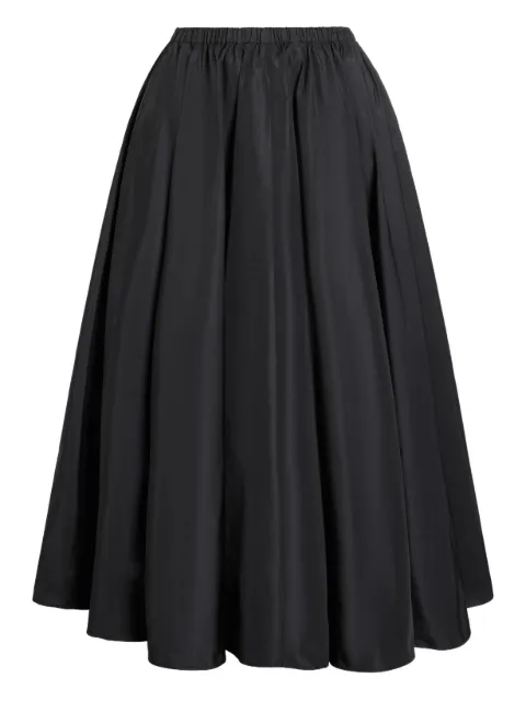 Patou elasticated-waist midi skirt