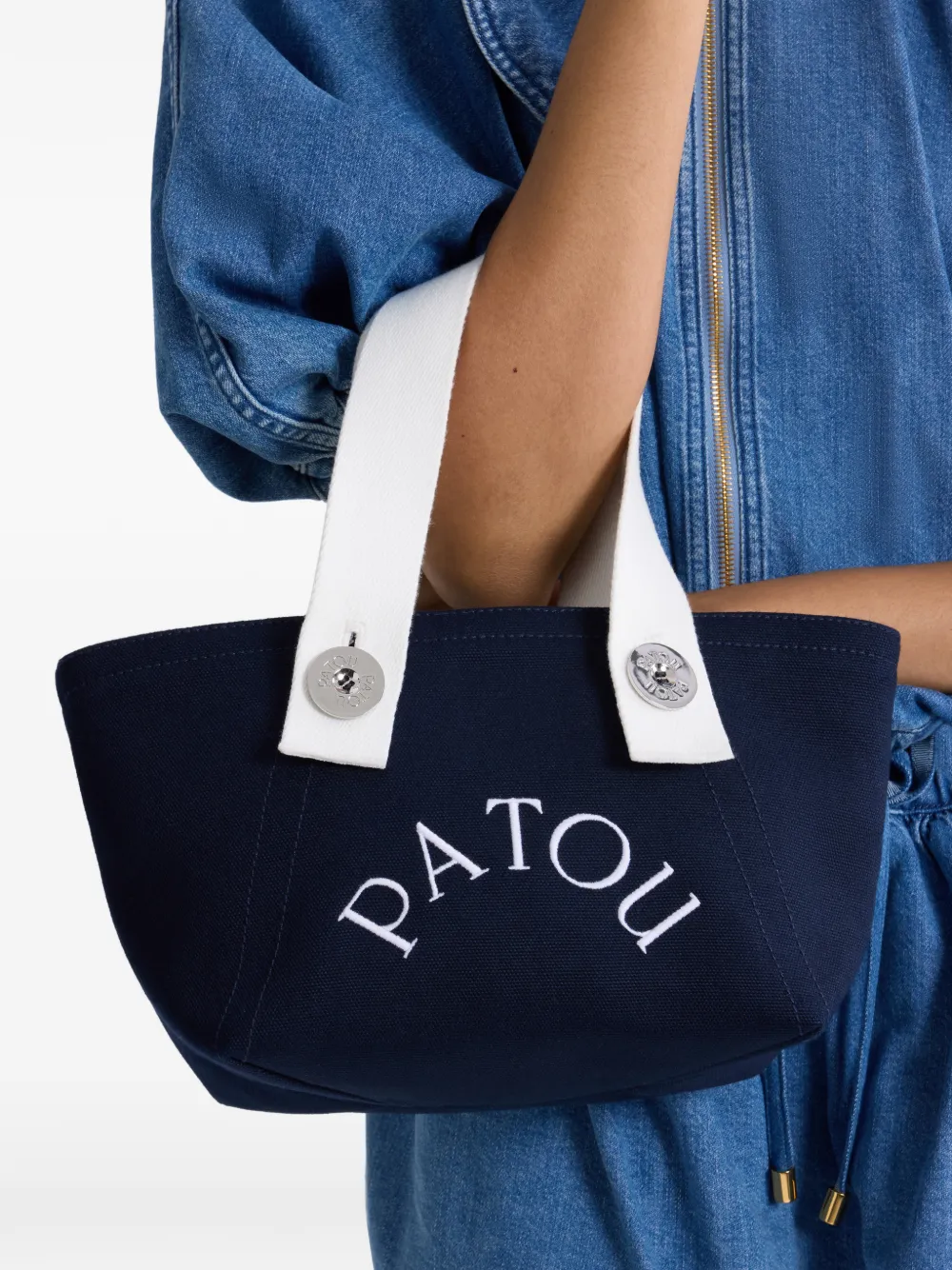  Patou Pm Trapeze Tote Bag - Blue 