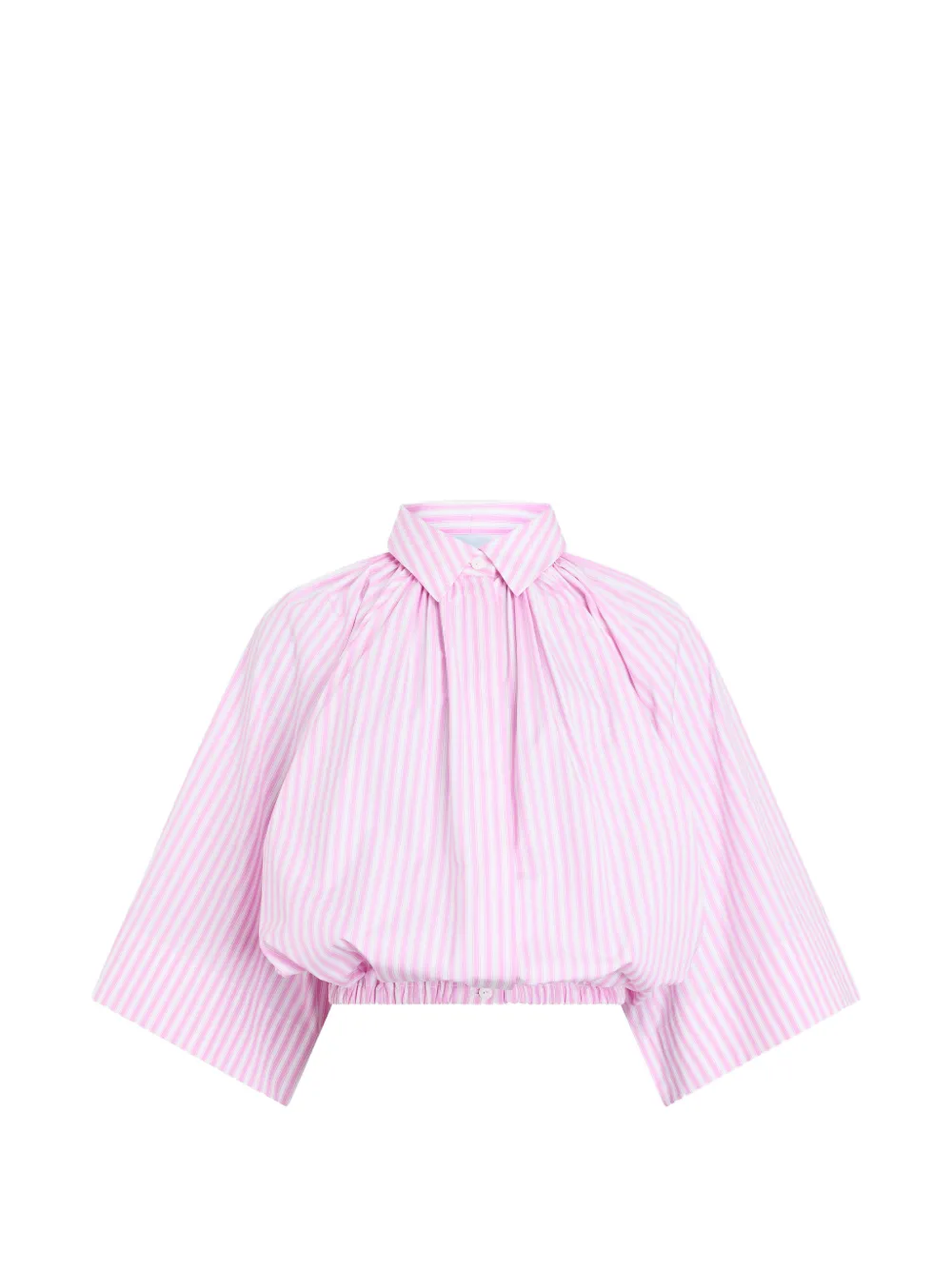 Patou cropped striped shirt - Pink