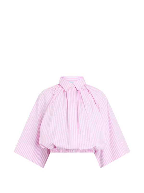 Patou ストライプ クロップドシャツ | ピンク | FARFETCH JP
