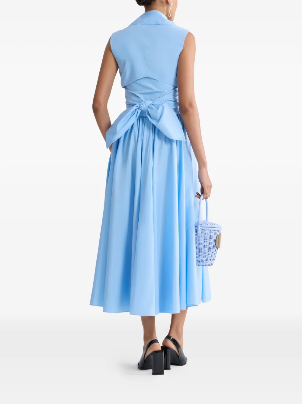  Patou Draped Midi Dress - Blue 
