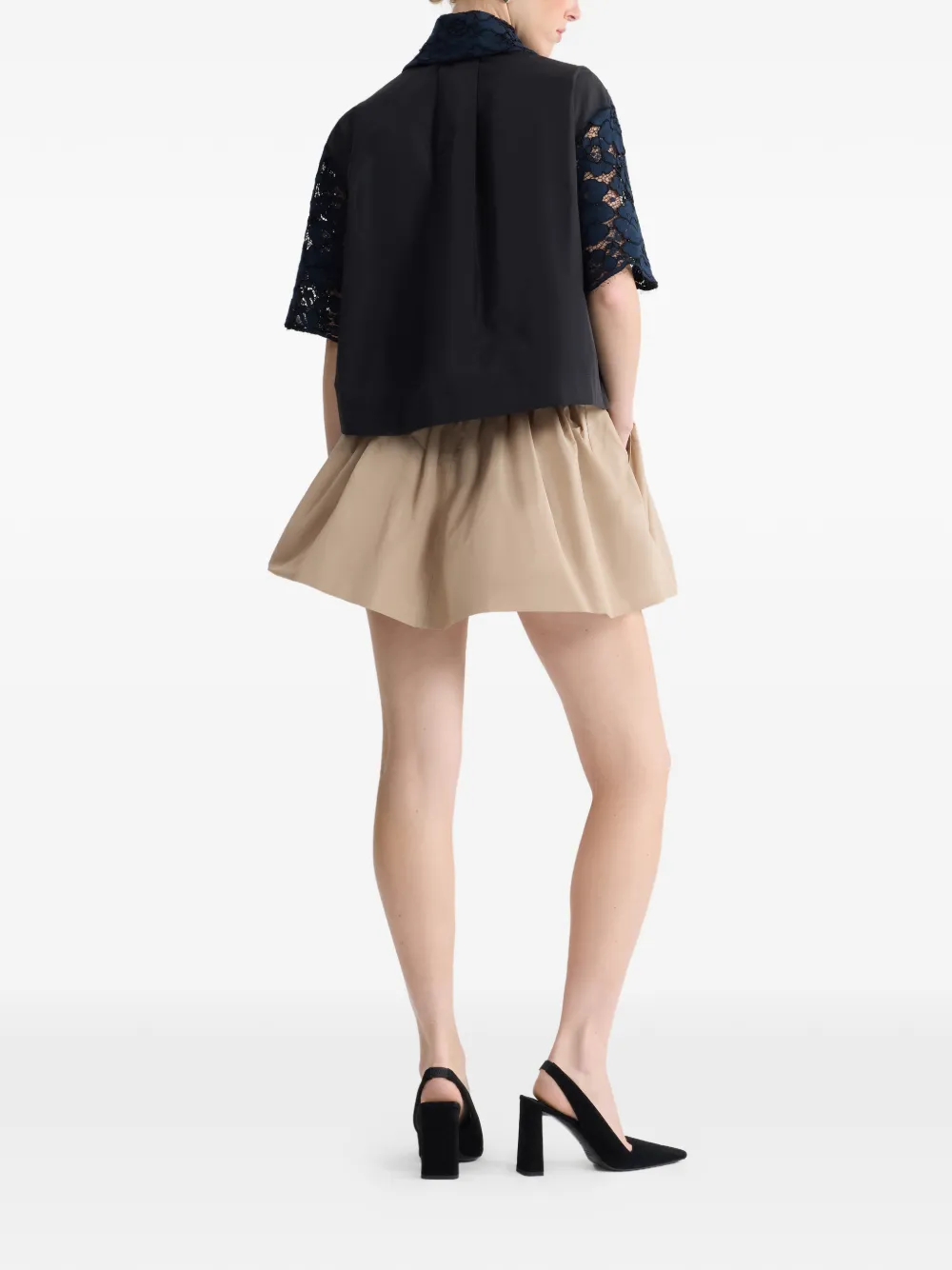  Patou Bloomer Mini Pleated Skirt - Neutrals 
