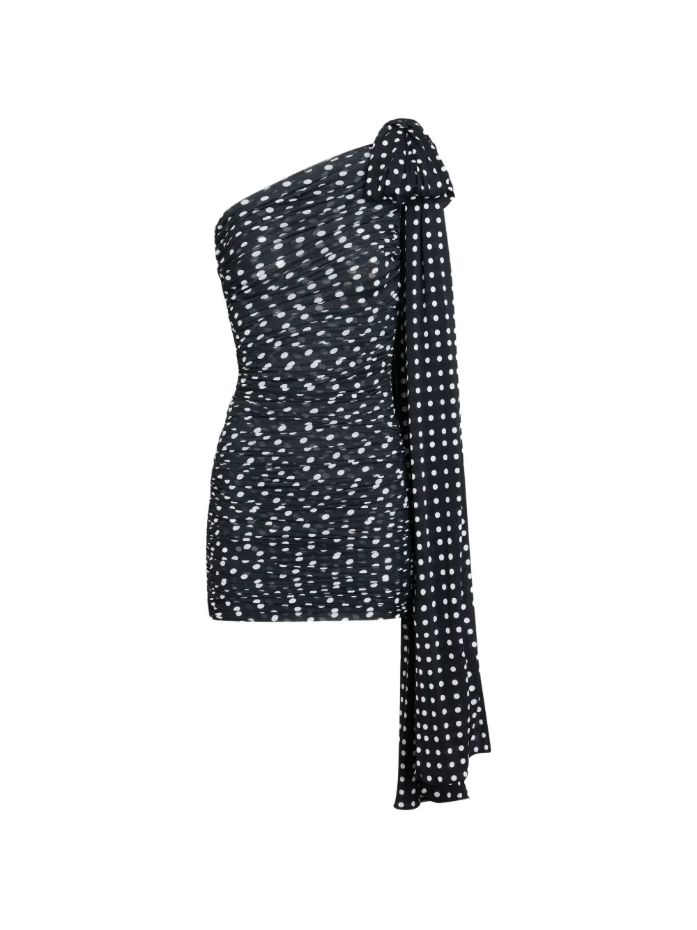 Patou one-shoulder draped dress - Nero