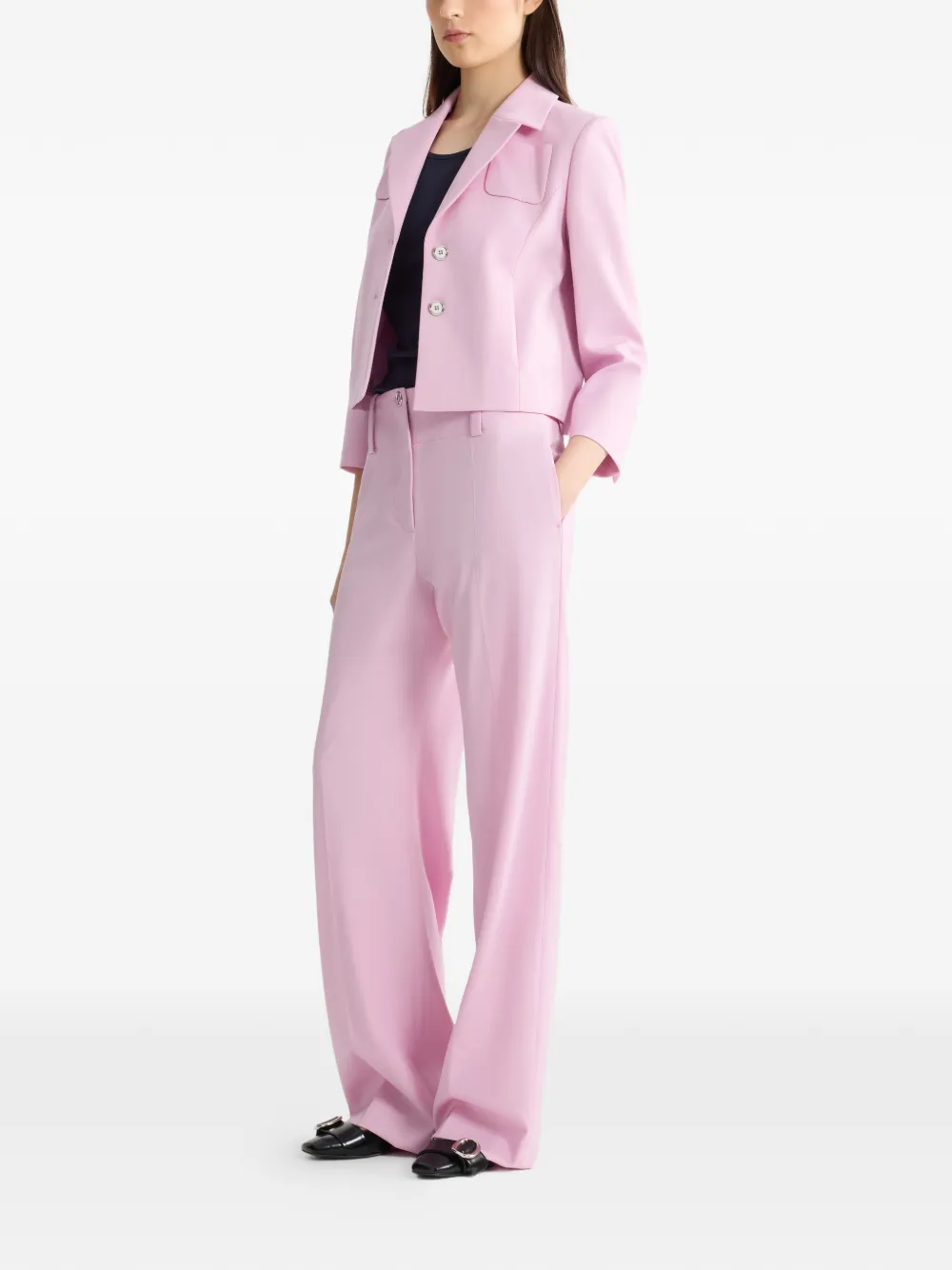  Patou Tailored Buttoned Jacket - Pink 