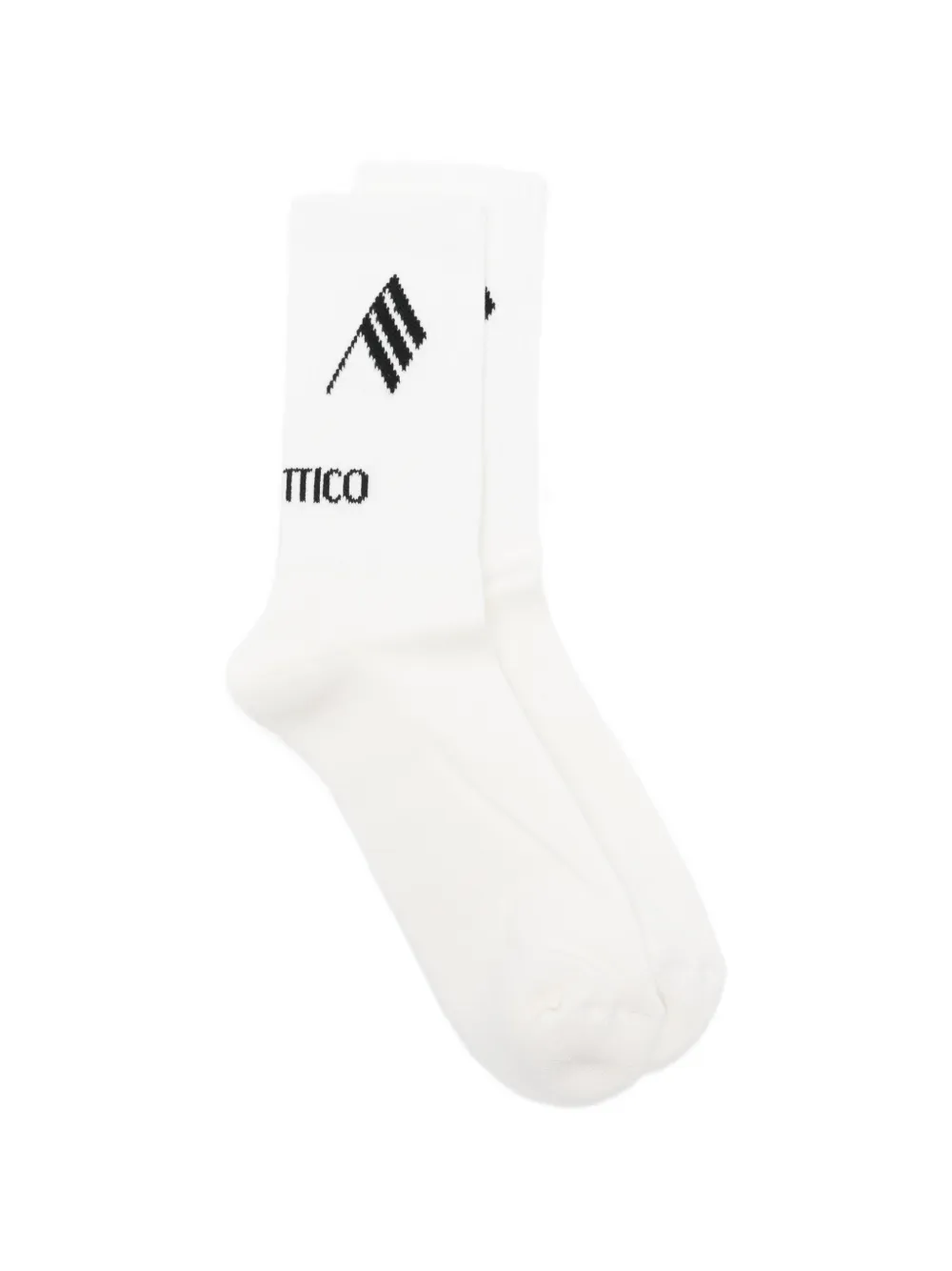 The Attico logo socks - Bianco
