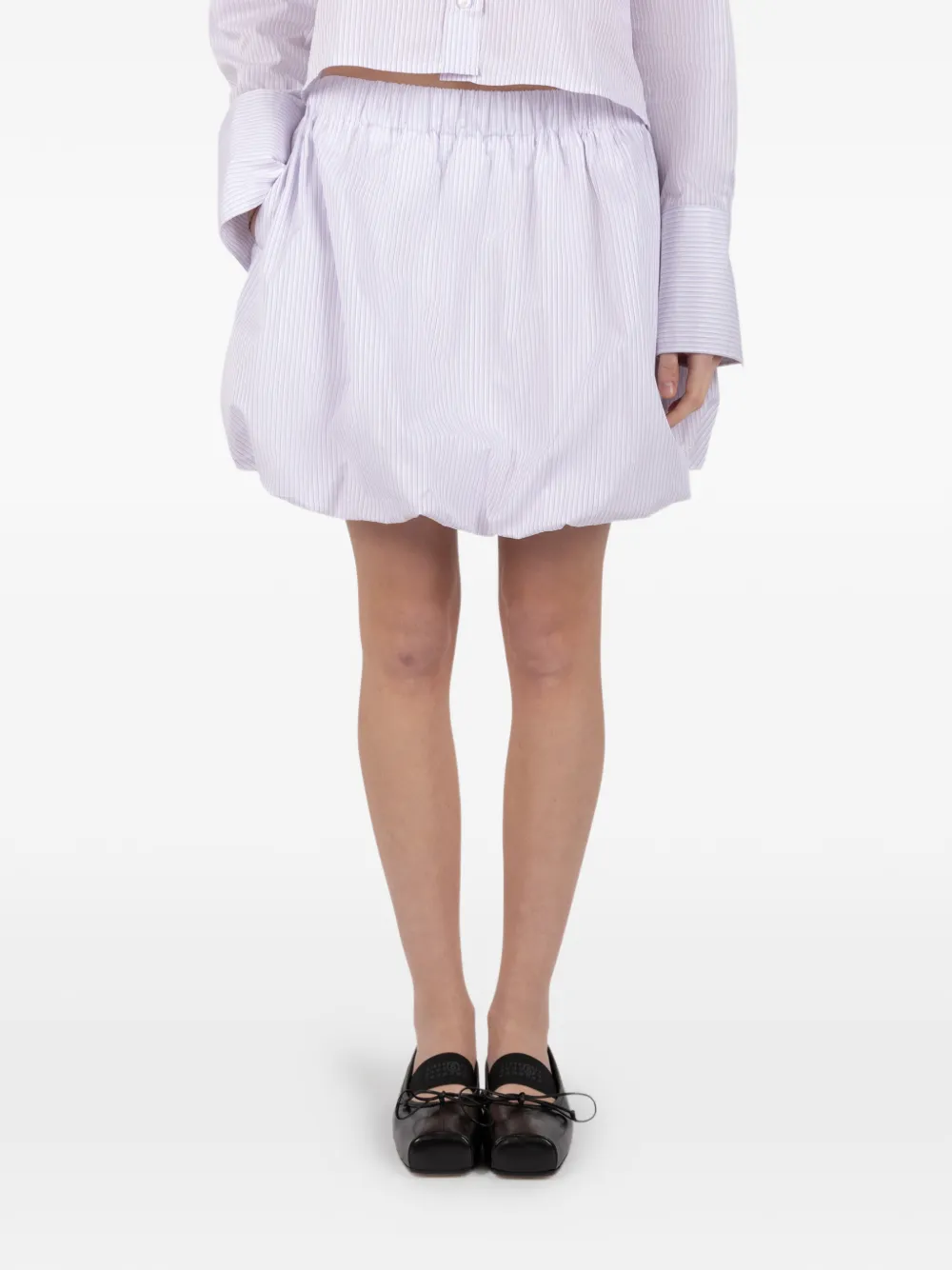 Société Anonyme striped mini skirt - Bianco