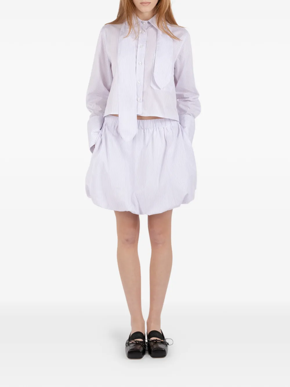  Société Anonyme Striped Mini Skirt - White 