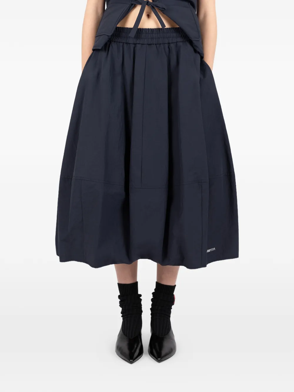 Société Anonyme SUSY panelled midi skirt - Blu