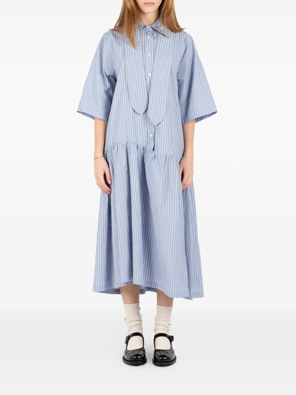 Société Anonyme striped midi dress - Blu