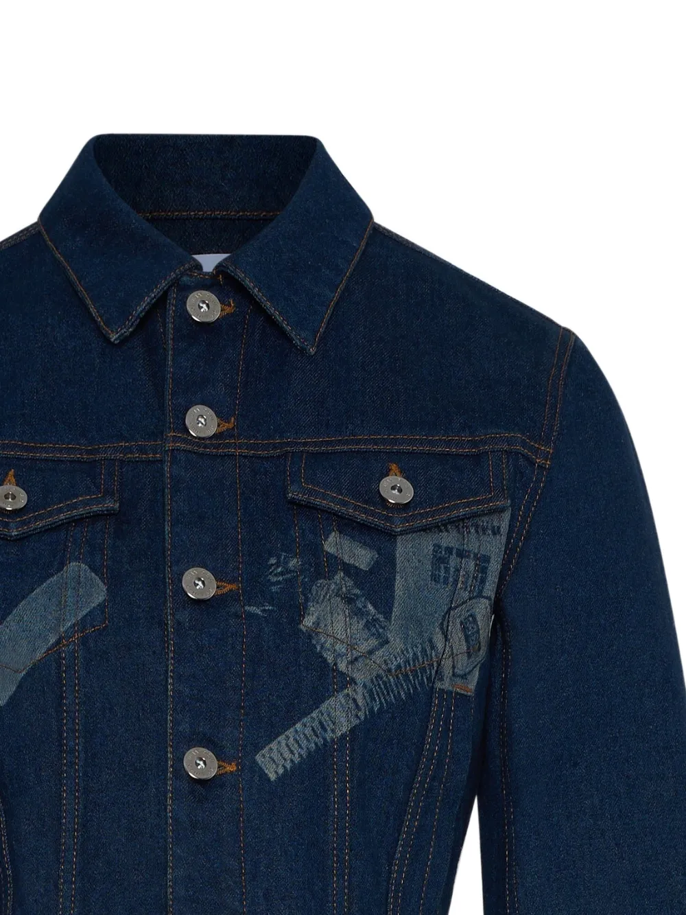 Jean Paul Gaultier trompe l'oeil cropped denim jacket | Chamarras de mezclilla | Image 2
