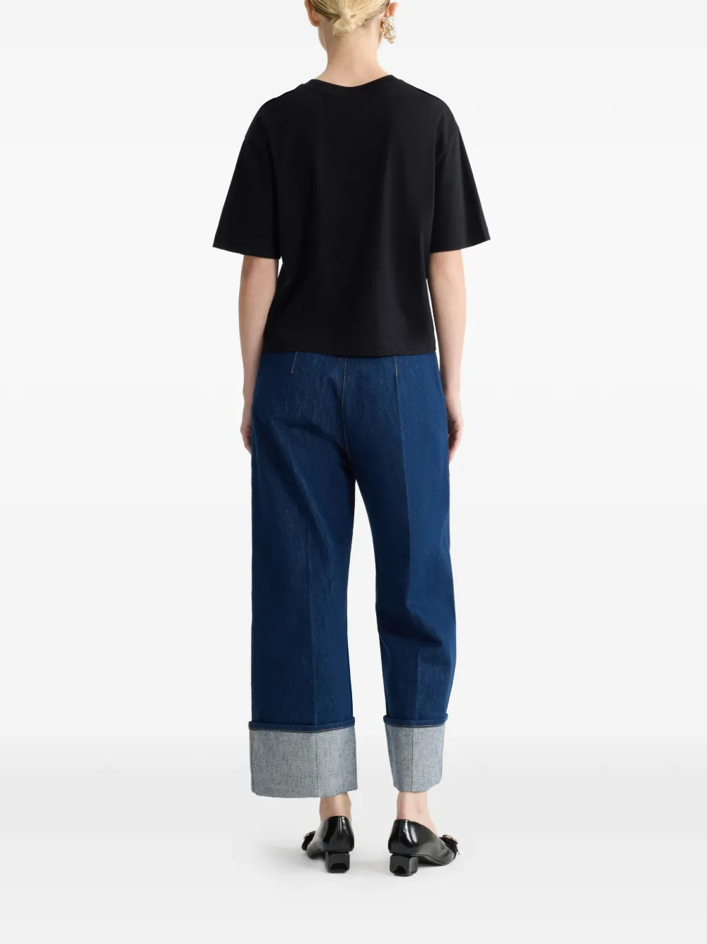 Patou T-shirt met logo Zwart