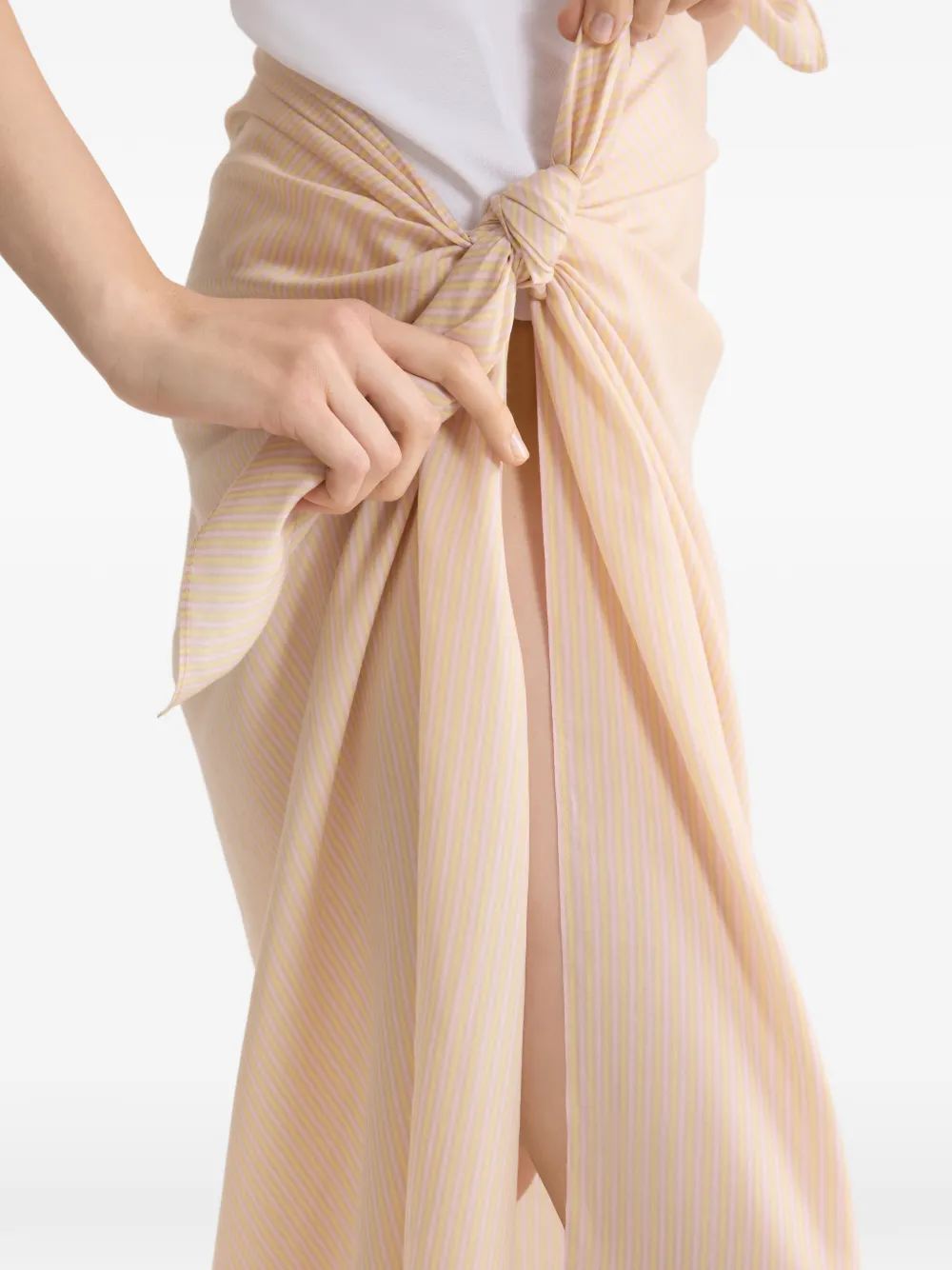Patou Geknoopte rok Beige