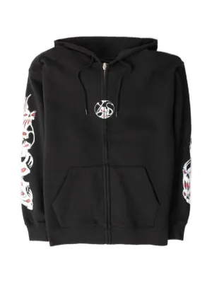 YARDSALE graphic-print Hoodie | Black | FARFETCH