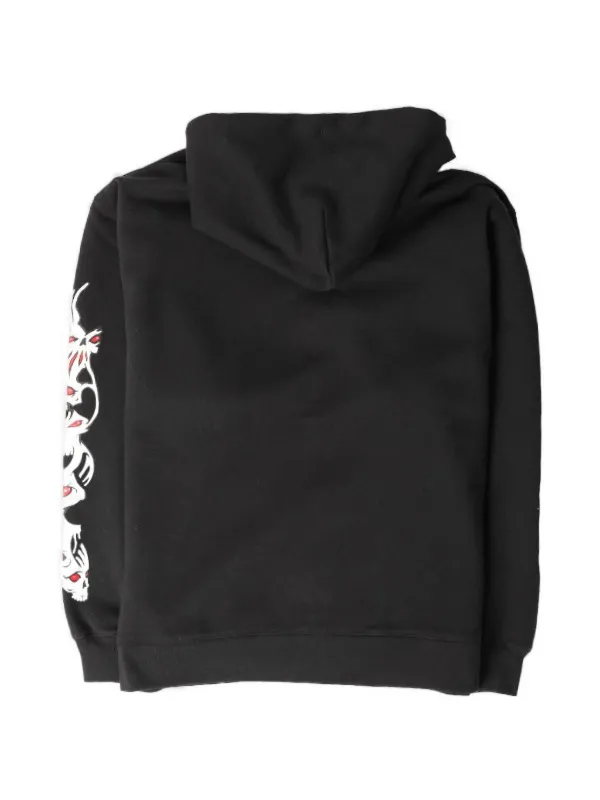 YARDSALE Zip screen-printed Hoodie | Black | FARFETCH
