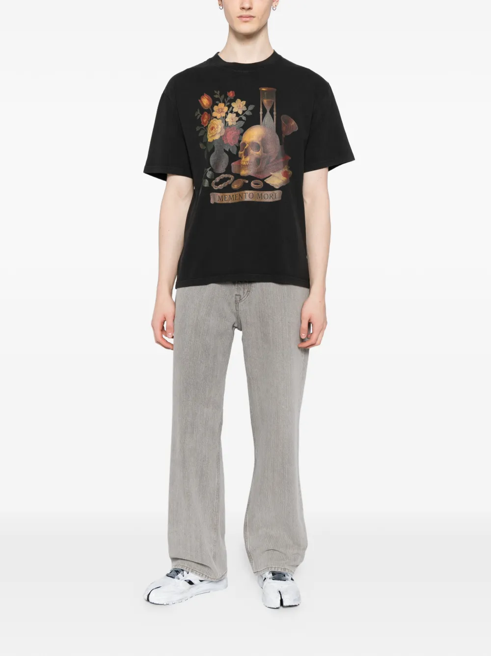 Melt graphic-print T-shirt - Grijs