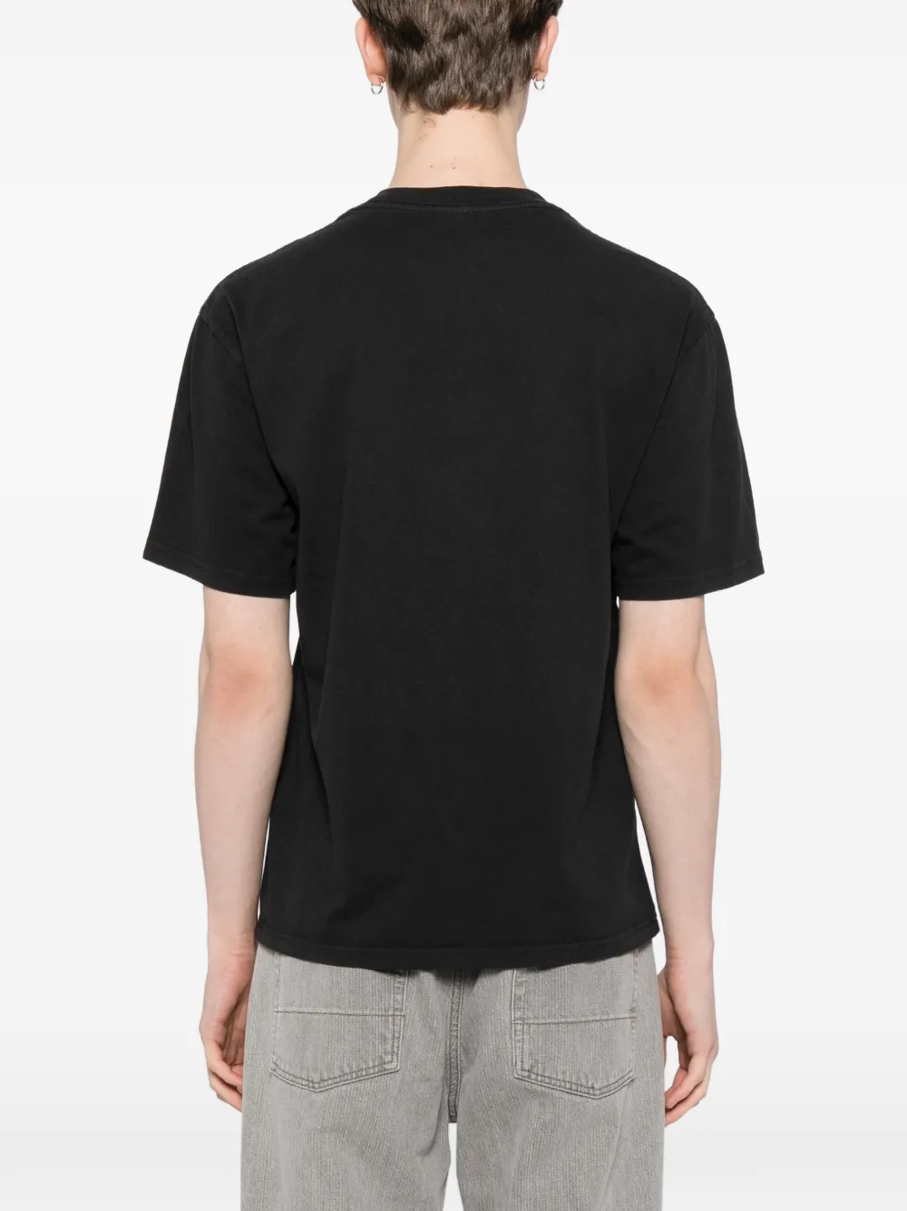 Melt T-shirt met grafische print Zwart