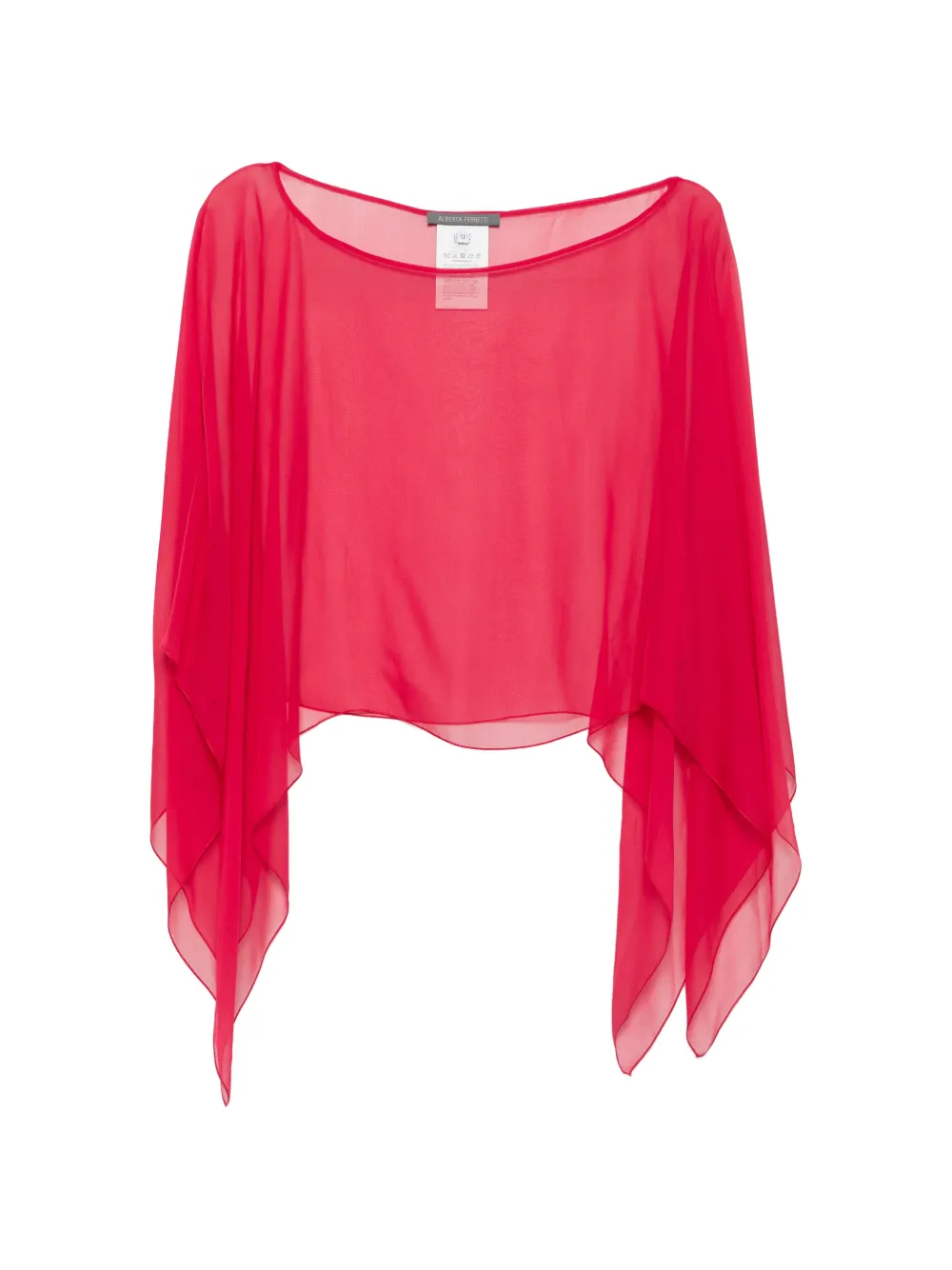 Alberta Ferretti tunique à encolure bateau - Rouge