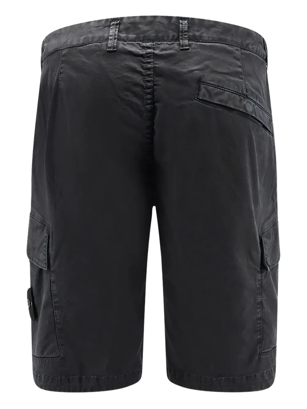 Stone Island logo-patch cargo shorts - Zwart