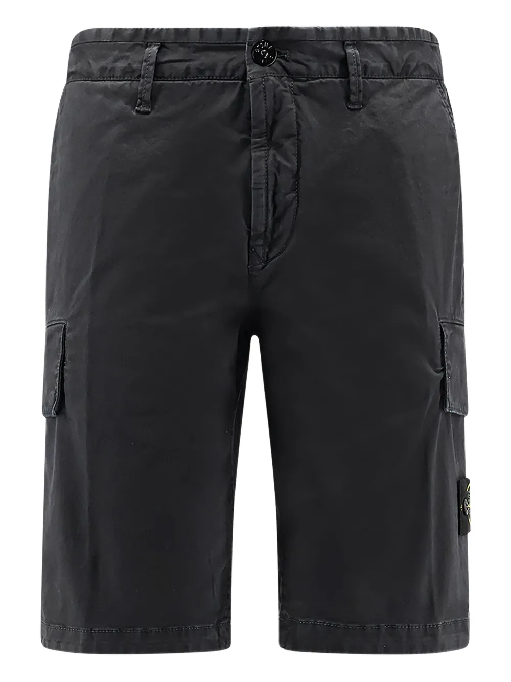 Stone Island logo-patch cargo shorts - Nero