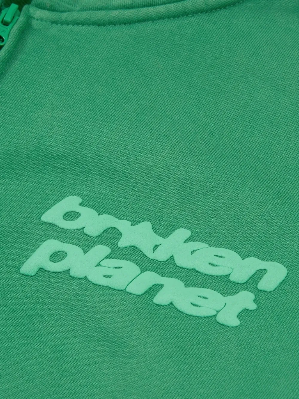BROKEN PLANET Hoodie met rits Groen